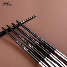 ANMOR 12pcs Eyeshadow Brush Set, Soft Bristles, Suitable For Eyeliner, Concealer, Lip Blending - Black and White - View 5