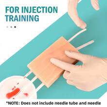 Medical Student Nurse Suture Pad, Simulated Blood Vessel Skin Silicone Module With Wound, For Suture Practice - Resistant To Separation, Tearing Or Ripping (With Non-Slip Base) - A - View 5