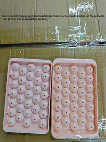 1pc PP Ice Ball Mold, Creative Pink Ice Cube Maker Tray For Kitchen [Color May Vary; Size Is Measured Manually And May Have Errors, Packaging Will Be Randomly Assigned] - Pink - View 12