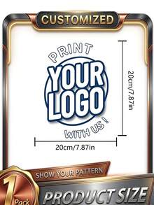 Large Logo Custom Printed PVC Car Stickers, Waterproof Removable Decals, Durable Self-Adhesive No-Residue Body Stickers, Creative DIY Decorative Stickers, Customizable Logo And Text - Multicolor - View 2