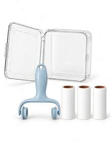 5/3pcs Mini Portable Lint Roller Set, Travel Lint Remover With Storage Case, Airplane Cruise Essentials, Car Interior Accessories, Vanity Desk Accesso - Multicolor - View 20
