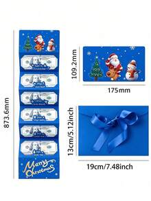1pc 2027 New Christmas Cash Gift Envelope, Cash Gift Card Holders Xmas With 10 Slots, Upgrade Surprise Card Holder Christmas Cashs Envelope With Money Clip For Unisex Money Holders For Cash,Christmas Cash Gift Envelope,For Cash Checks - Multicolor - View 15