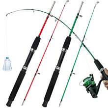 KecchKrezing 1m Fiberglass Mini Fishing Rod 2-Section Ultra-Light Ice Fishing Rod Portable Fishing Tackle - Multicolor - View 3