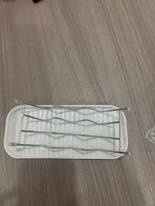 波浪形皂碟瀝水架，浴室肥皂架瀝水架，不鏽鋼廚房瀝水架，檯面海綿清潔布瀝水架（水槽旁），快速排水，保持檯面乾燥，穩固放置海綿與鋼絲球，易於安裝不鏽鋼皂碟－無需鑽孔，排水設計，適用於浴室與廚房，創意肥皂收納方案 - 款式-3 - 查看 10