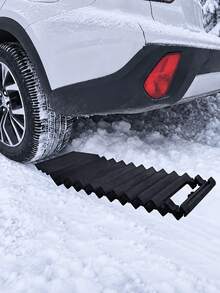 Multi-Function Portable Rubber Snow Traction Mat, Suitable For Ice, Mud, Sand And Gravel; Outdoor Tire Swamp And Desert Rescue Board, With Emergency Towing Mat, Heat-Resistant And Wear-Resistant, Easy To Install, Suitable For Cars And ATVs, Essential Car Accessory For All Seasons - Snow Traction Mats - View 14