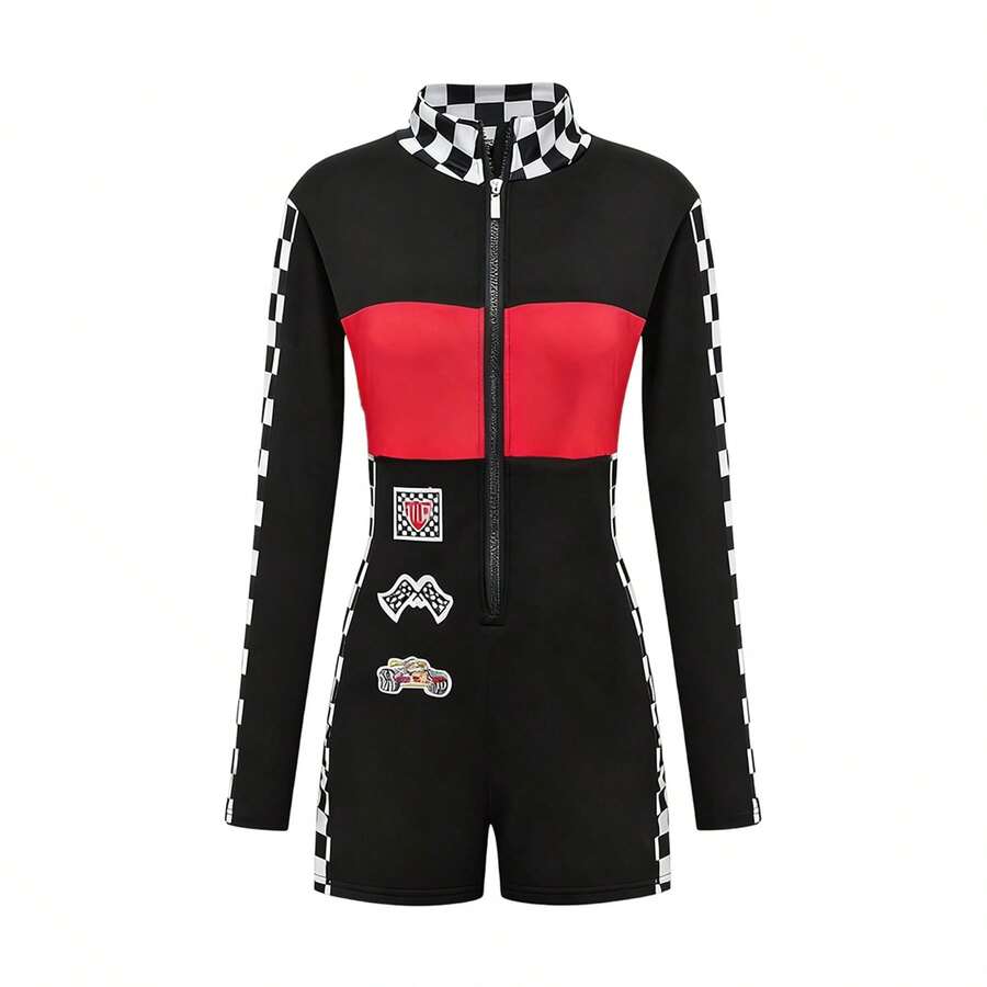 S-XXL Women's Racing Suit, F1 Motorcycle Suit, One-Piece Cosplay ...