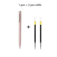 Bộ 3 bút bi trung tính dạng xoay, bút marker xoay lõi, ngòi kim 0.5mm viết mượt, mực chảy liên tục không lem, thân nhám mờ, kẹp kim loại, nhỏ gọn tiện lợi và chắc chắn - Hình chữ nhật - Xem 9