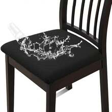 1/4/6pcs Water-Repellent Jacquard Seat Covers Removable Washable Padded Chair Seat Protectors For Kitchen, Office - one-size - View 19