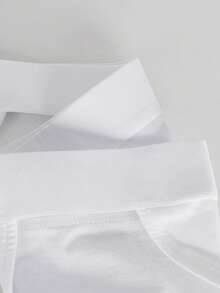 Norcotton 5pcs/Pack Pure Cotton Men's White High-Cut Briefs - White - View 3