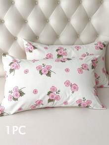 1pc 100% Polyester Floral Pattern Envelope Pillow Cover, No Filling - Multicolor - View 3
