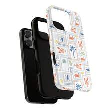 義大利 La Dolce Vita 夏日旅行郵戳手機殼，相容 iPhone 18 17 16 15 14 Plus 13 12 11 Pro Max - 彩色 - 查看 8