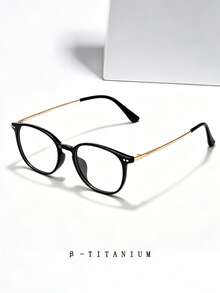 2026 New Women And Men Arrival Transparent Full Rim TR-90 Titanium Alloy Glasses Frame Alloy Legs Flexible Material Quality Texture Unisex Eyewear - Clear - View 2