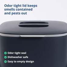Kitchen Compost Bin Countertop Food Waste Caddy With Airtight Lid - View 3