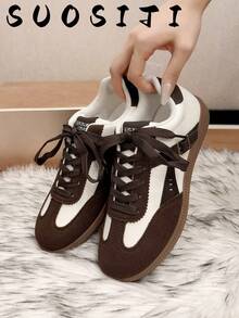 Women's Fashion Non-Slip, Durable, Comfortable And Lightweight Sports Casual Shoes - Brown - View 1