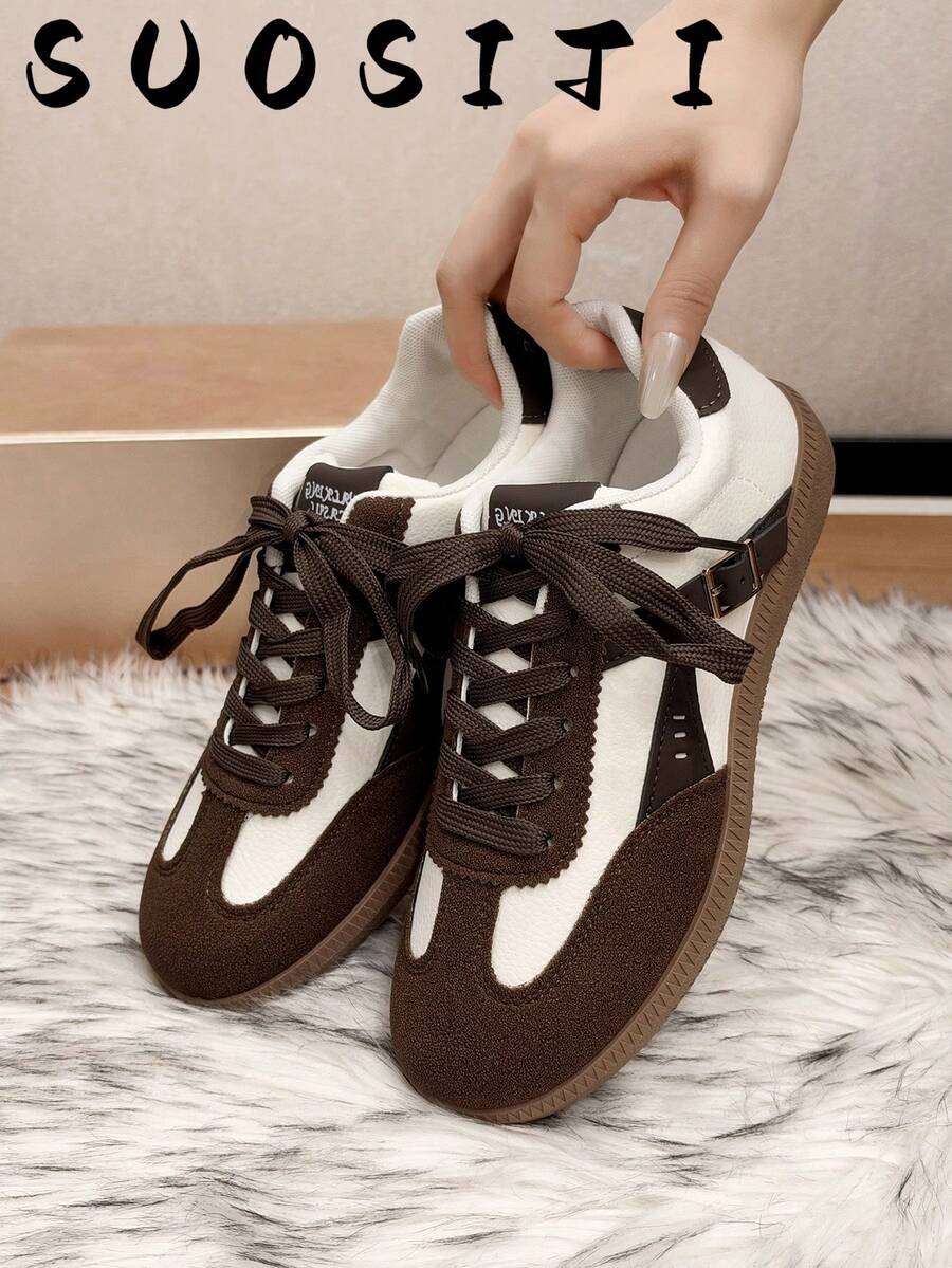 Women's Fashion Non-Slip, Durable, Comfortable And Lightweight Sports Casual Shoes - Brown - View 1