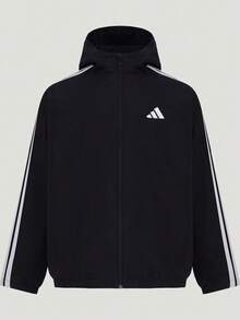 Adidas Men's FAV WARM WV JKT Woven Hooded Jacket KX9152 - Black - View 1