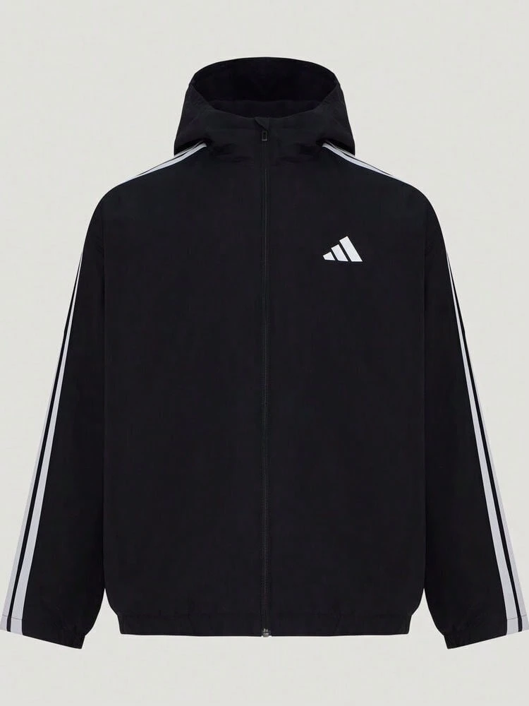 Adidas Men's FAV WARM WV JKT Woven Hooded Jacket KX9152 - Black - View 1