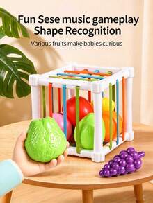 (Square Fruit) Rainbow Stacking Cups, With 6 Cups Of Different Shapes And Sounds/Accessories Color, Pattern, Size, And Packaging Are Random - Multicolor - View 7