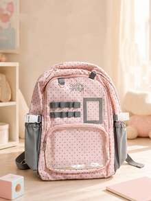 Ransel Mini Wanita, Ransel Transparan Lucu, Ransel Mini untuk Mahasiswa, Papan Pajang Lencana DIY, Ransel Gaya Kampus dari Nilon, Produk Baru, Hadiah Kembali ke Sekolah/Anime/Ransel Penggemar Konser, Gaya Feminin - MultiWarna - View 6