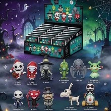 Monogram Disney Blind Bag Keychain, Series 8 Collectible Figure Keyring, Jack Skellington Sally Witch Devil & Rare Chase Styles, Halloween Christmas Fan Gift 1PC[Non-Plush Filled] - Blind Bag Keychain - View 1