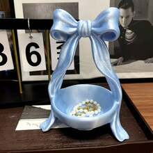 1pc Charming Bowknot Desktop Storage Box, Vanity Jewelry & Lipstick Organizer, Creative Decor, Ornament, Gift - Multicolor - View 11