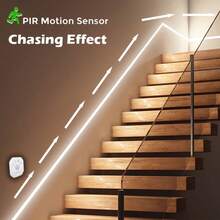Acosh Neon 感應式 LED 燈條，自動開關，霓虹燈條，USB 供電，可彎曲且可調光，暖色/白色，適用於臥室、衣櫥、臥室夜燈，耐用燈條，高品質 LED，室內設計師，宿舍必需品 - 暖白色 - 查看 4
