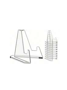 16/10/5/1pc Upgraded Acrylic Card Display Stand, Transparent Card Storage Display Rack And Coin Display Stand; Also Suitable For Displaying Magnetic Cards, Challenge Coins, Baseball Cards, Collectible Cards, Sports Cards, Etc., And Trade Show Events (Set Does Not Include Cards) - Multiple Styles - View 12