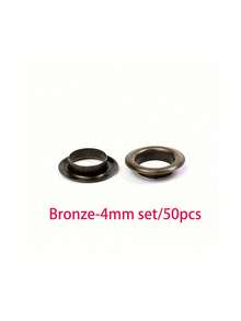 Bộ 50 chi tiết khoen kim loại cho váy kèm vòng đệm, sửa chữa da, khoen 3.5-40mm - Nhiều màu - Xem 17