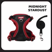 Cat And Dog Universal Vest-Style Pet Harness, Contrast Color Mesh Breathable Reflective Nighttime Adjustable Small Dog And Cat Walking Leash Harness - Multicolor - View 32
