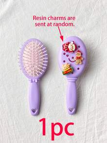 1pc Christmas Hair Comb, Cushion Brush, Mini Massage Comb, Anti-Static Hair Comb, Portable Hair Comb, Cute Girl Hair Comb, Detangling Styling Comb - Multicolor - View 11