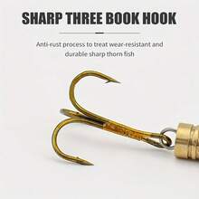 10PCS Inline Spinner Fishing Lures Kit With Storage Box, Gold And Silver Metal Spinner Baits With Treble Hooks, Rotating Blade Fishing Lures For Trout Bass Perch Salmon, Freshwater Fishing Tackle - Yellow - View 6