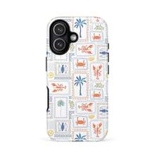 義大利 La Dolce Vita 夏日旅行郵戳手機殼，相容 iPhone 18 17 16 15 14 Plus 13 12 11 Pro Max - 彩色 - 查看 9