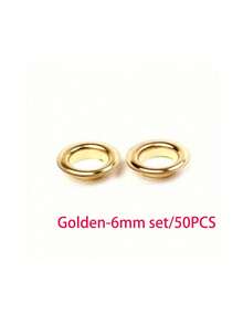 Bộ 50 chi tiết khoen kim loại cho váy kèm vòng đệm, sửa chữa da, khoen 3.5-40mm - Nhiều màu - Xem 19
