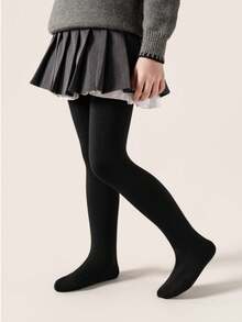 [Autumn/Winter] 1/2pcs Girls/Children Black Thermal Lined Nylon ...