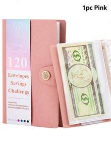 Grain Savings Challenge - Budget Notebook Cash Ledger Stamp Card, Large Capacity Financial Pocket Notebook For Women, Designed To Hold Cash And Bills - Money-saving Challenge - View 12