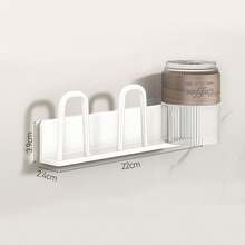 1pc Metal Hanging Cup Holder, Wine Glass And Mug Drying Rack, Polished Finish Glass Cup Rack, Suitable For Beer Glasses And Wine Glasses, Ideal Beer Accessory For Home Bar And Kitchen Countertop - Multicolor - View 11