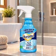 Limpa Box Banheiro Duratto 500ml com Gatilho Removedor de Manchas de Água, Gordura e Recupera Brilho - Líquido - Visão 6