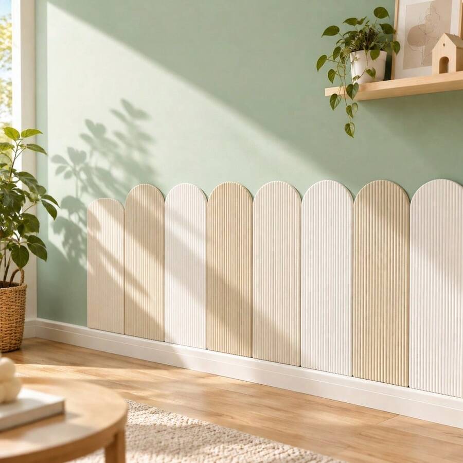 4pcs Self-Adhesive Wall Stickers, Peel And Stick Decorative Wall Decals, Easy To Install Wallpaper, Suitable For Bedroom Living Room Home Interior Decor - A - View 1