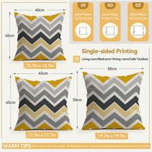 4 buah/1 buah Sarung Bantal Motif Geometris Gaya Nordik, Sarung Bantal Cetak Satu Sisi, Cocok untuk Ruang Tamu, Kamar Tidur, Dekorasi Rumah, Sarung Bantal Sepanjang Musim - MultiWarna - View 3