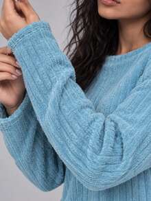 Women Two-Piece Outfits - Sky Blue - View 4