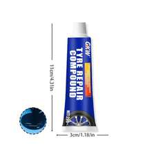 GKW 輪胎修補工具 側邊損傷/裂縫/刮痕/裂縫填充軟膠 防水且耐高低溫 適用於各種輪胎/密封條/鞋子黏合與修補 - 1pc - 查看 9