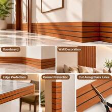 16cm X 300cm Self-Adhesive Wall Decor Strip, Decorative Wall Trim, Peel ...