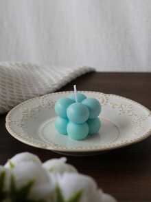 1pc Geometric Shaped Aromatherapy Candle For Home Decor And Photography Props - Blue - View 12