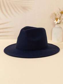 1pc Universal Y2K Style Matte Jazz Hat, Outdoor Sun Protection Hat, Suitable For Sports, Daily Commute And Sun Protection - A - View 3