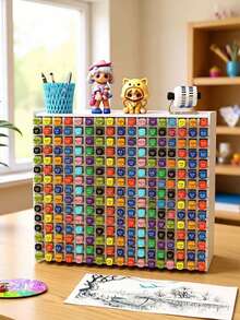 1pc 240 Slots Large Capacity Plastic Marker Organizer, White Desktop Marker Storage Rack, Visible Color Sorting Design, Art Supply Holder For Artists Students, Back To School & Christmas Birthday Gift For Home Art Studio - A - View 3