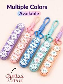 Personalized Name 3D Printed Fidget CLICKER Keychain, Ultimate Sports Fidget Clicker Gift - Baseball, Football, Soccer, Basketball, Volleyball - Multicolor - View 6