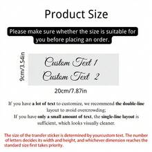 Customized Personalized Stickers, Text Transfer Labels, Applicable To Party Balloon Surfaces, Bicycle Handlebars, Chainwheel Panels And Other Smooth Surfaces, Durable, Wedding Decoration, Party Decoration (Balloons Not Included) - Multicolor - View 6