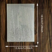 Forest Pine Tree Embossing Folder Plastic Embossing Template For Card Making Scrapbooking DIY Paper Craft Album Decoration 3D - SD-6 - View 10