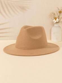 1pc Universal Y2K Style Matte Jazz Hat, Outdoor Sun Protection Hat, Suitable For Sports, Daily Commute And Sun Protection - A - View 6