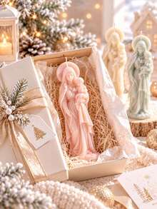 3D Jesus And Mary Silicone Mold With Religious Figure Design - Suitable For Resin Casting, Candle Making And Clay Crafts, DIY Wax Art, Resin Crafts And Holiday Decorations - Mannequin Mold - View 4